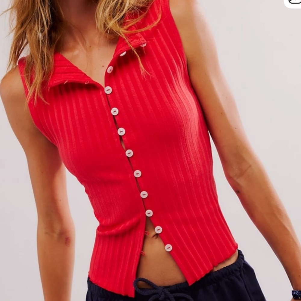 Free People button up tank